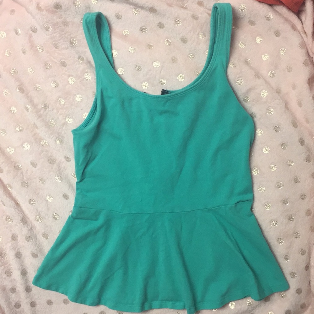 Sea foam green tank top